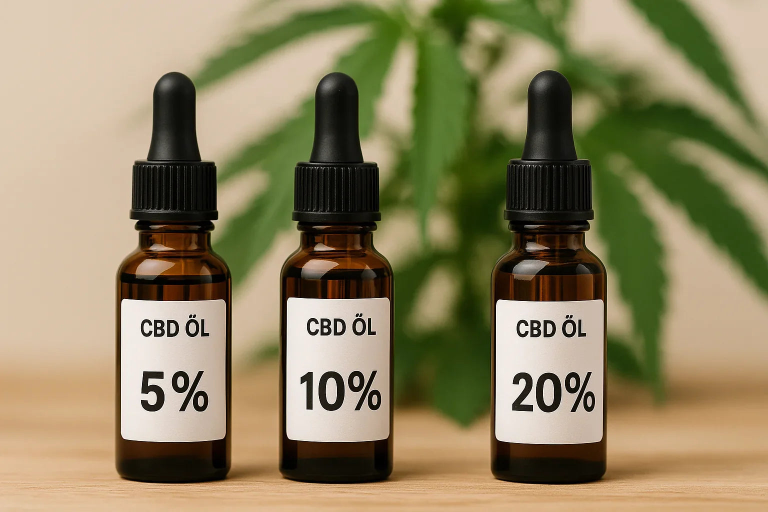 CBD Öl 5 %, 10 %, 20 % – Was bedeuten die Konzentrationen eigentlich?