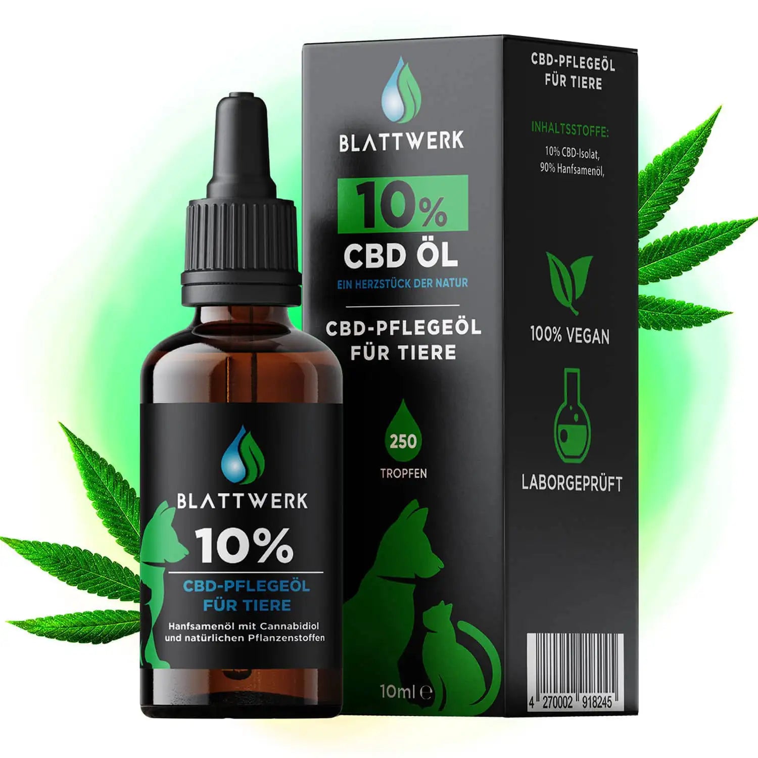 10% CBD Öl für Hunde & Katzen