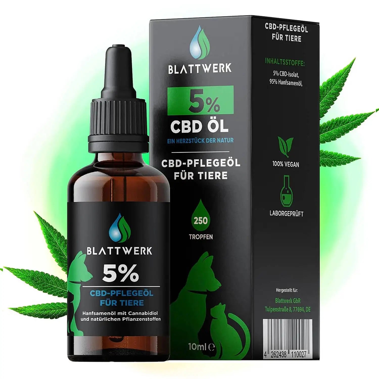 5% CBD Öl für Hunde & Katzen