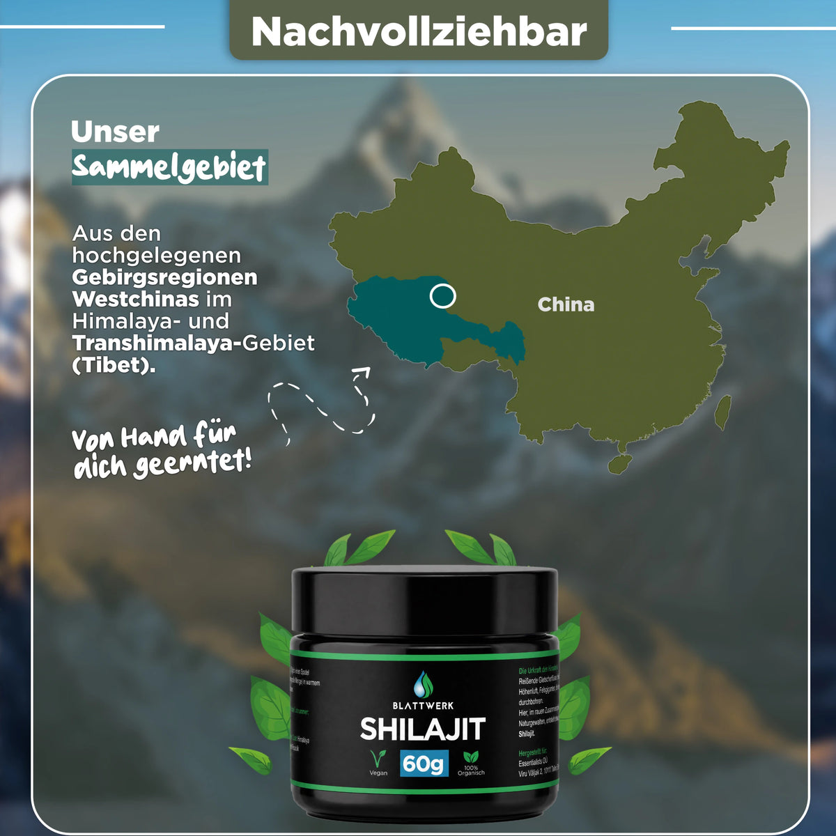 Shilajit Harz | 600mg pro Tagesdosis | 60g