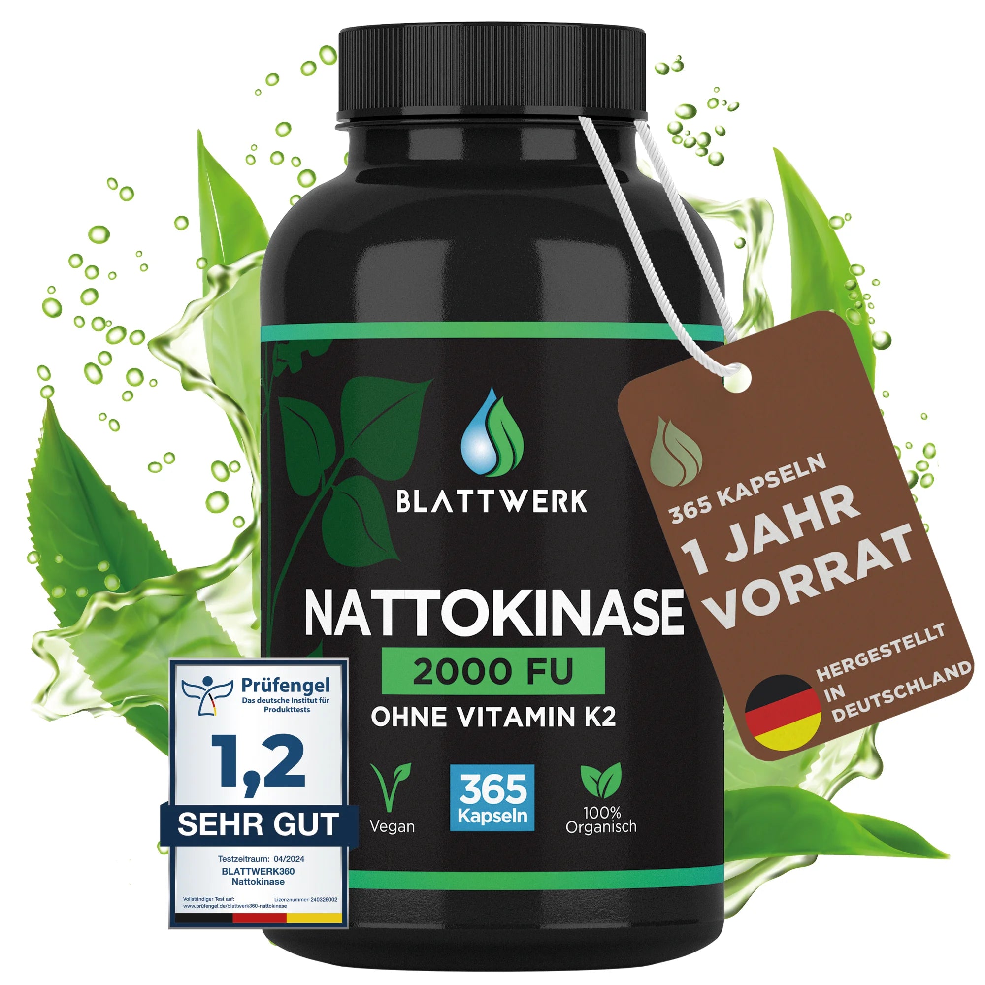 Nattokinase | 2000 FU/G | 365 Kapseln