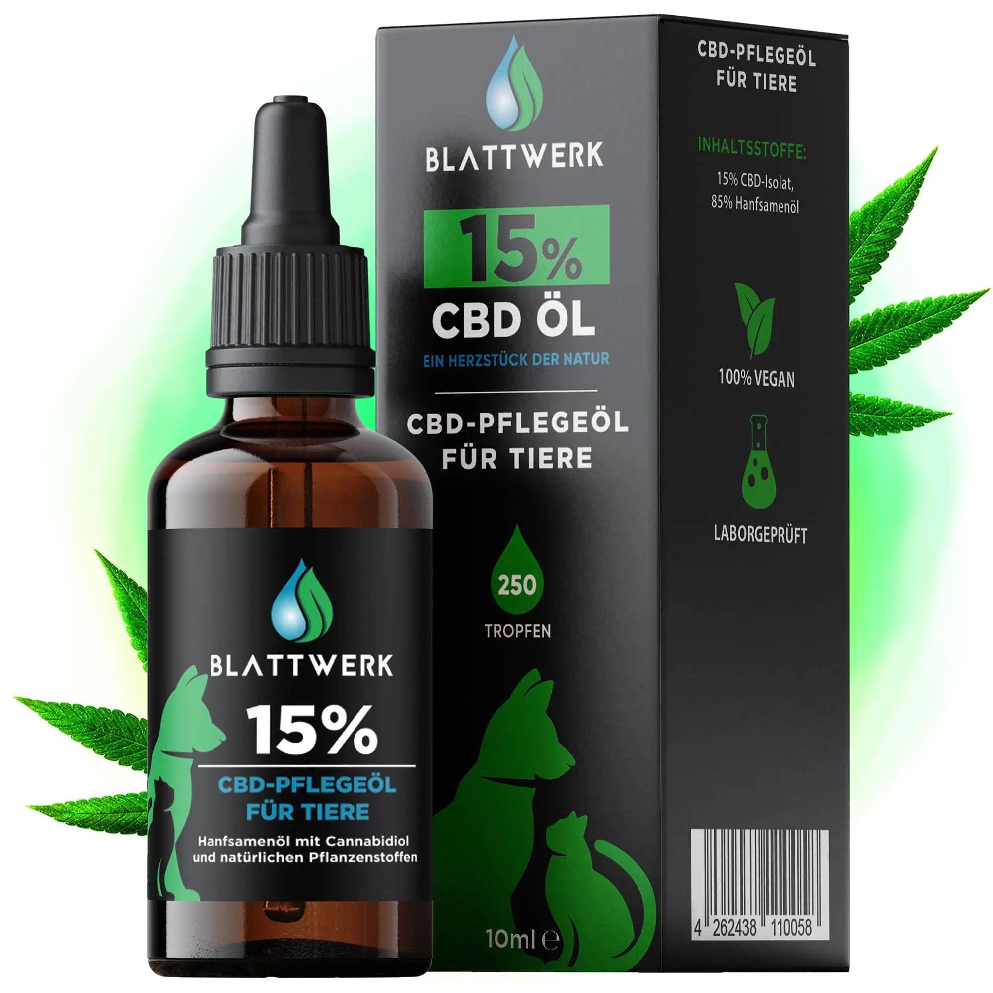 15% CBD Öl für Hunde & Katzen