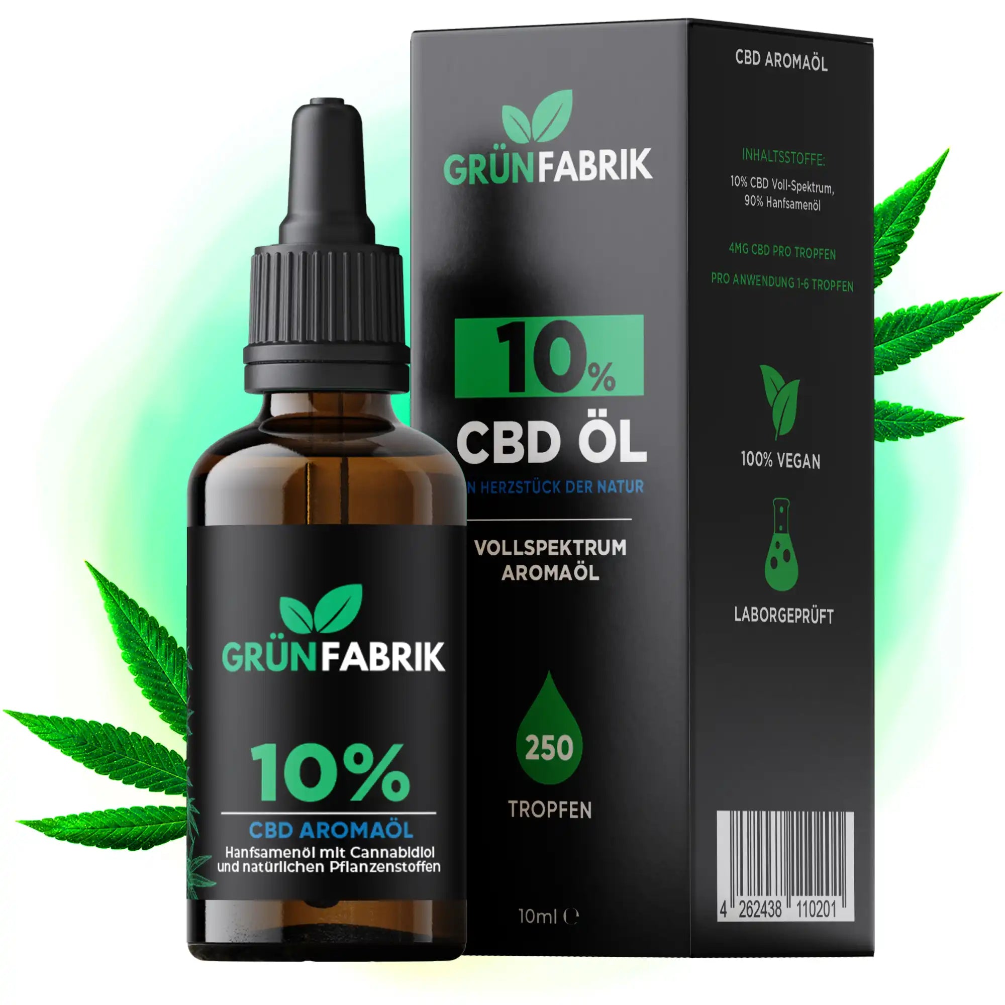 10% CBD Öl Vollspektrum | Grünfabrik