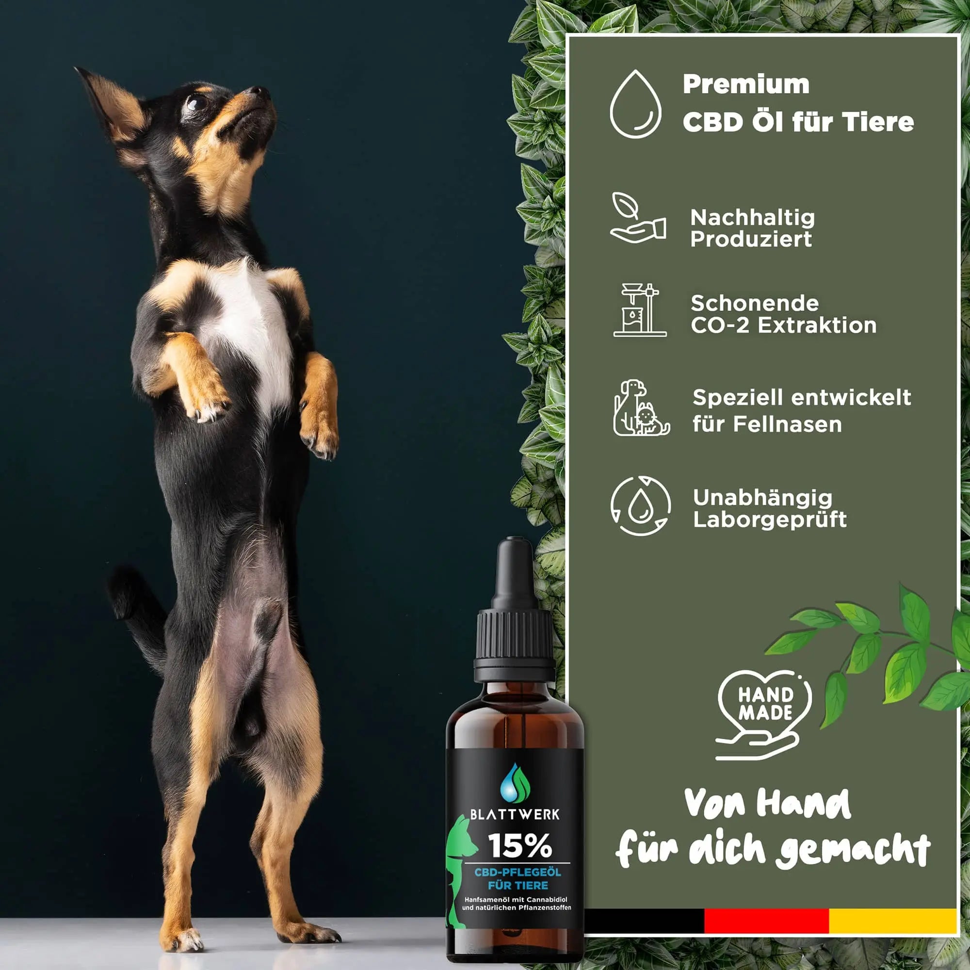 15% CBD Öl für Hunde & Katzen